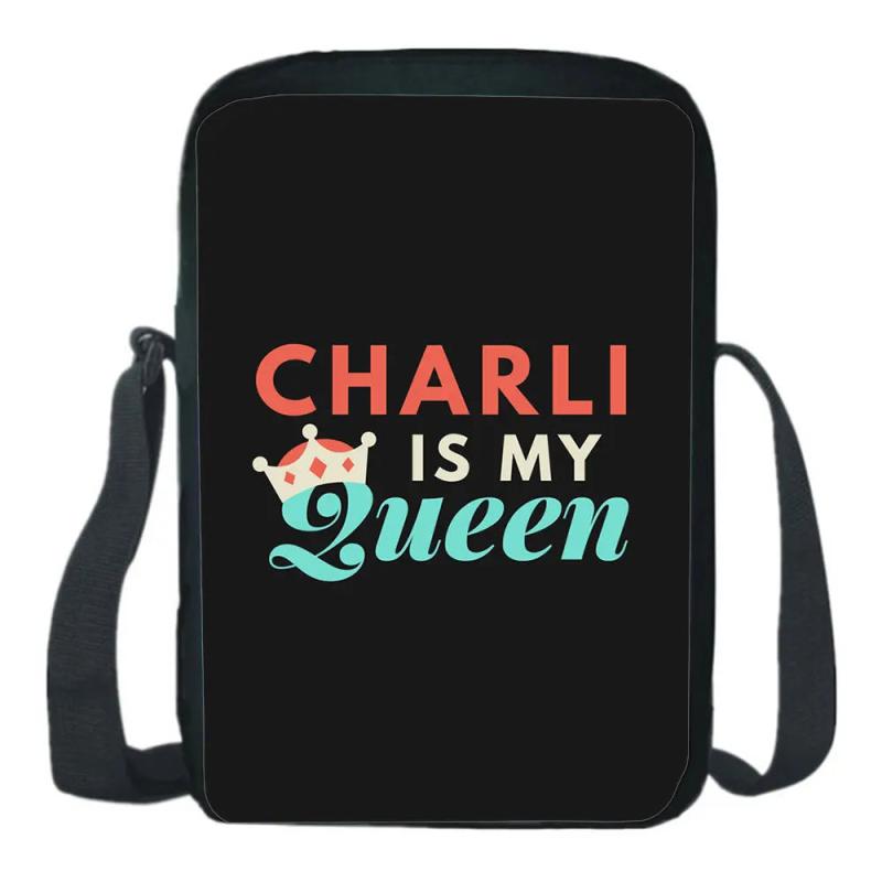 Charli Damelio Shoulder Bag Teens Messenger Crossbody School Bookbag