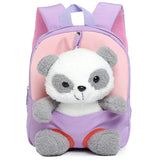 3D Panda Plush Toy Children Backpacks,Kindergarten School Bags