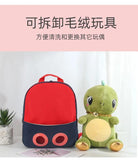 3D Dinosaur Tortoise Plush Toy Children Backpacks, Kindergarten School Bags