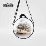 Hedgehog Print Small Messenger Bag for Kids