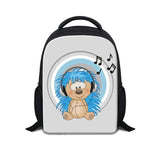 12 inch Music Cartoon Kindergarten Backpack for Kids