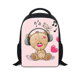 12 inch Music Cartoon Kindergarten Backpack for Kids