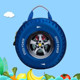 3D Car Tire Kindergarten School Bag for Boys, Cute Toddler Children's Backpack