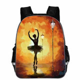 Anime Character Ballet Printing Backpack for Teenagers