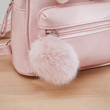 Small Girl Backpack Solid Kids School Bag with Bow