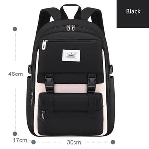 High School Bags for Girls Student Many Pockets Waterproof School Backpack