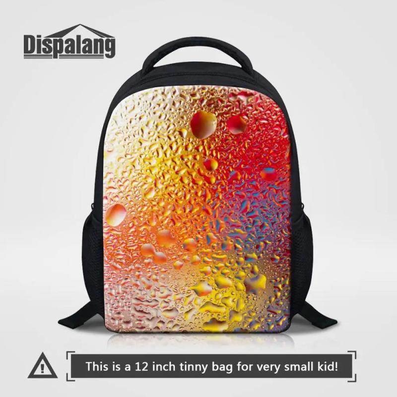 Colorful Water Drops Printing Kids School Bag Preschool