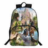 16-inch Dinosaur Backpack For Kids School Bag Boys Girls Animal Print