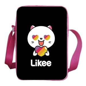 Likee Messenger Bag Rainbow Likee Cat Cartoon Crossbody Bag