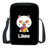 Likee Messenger Bag Rainbow Likee Cat Cartoon Crossbody Bag