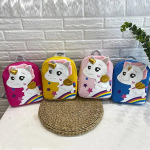 Unicorn Kids School Bag for Girls Waterproof Nylon Children School Backpack