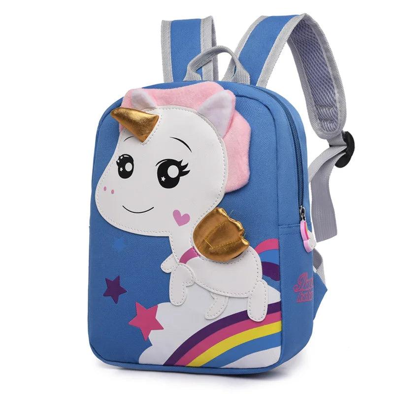 Unicorn Kids School Bag for Girls Waterproof Nylon Children School Backpack