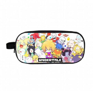 Undertale Cartoon Pencil Case Zipper Makeup Bag Students Stationery