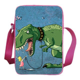 Dinosaur School Bag Backpack Casual Crossbody Bag Boy Girl Shoulder Bag
