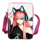 Darling In The Franxx Anime ZERO TWO Messenger Bag Teen CrossBody Rucksack