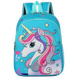 3D Unicorn Children Schoolbag Girls Boys 3D Cartoon Cars Print Satchel