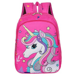 3D Unicorn Children Schoolbag Girls Boys 3D Cartoon Cars Print Satchel