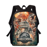 16in Kids T-Rex Dinosaur Print Backpack School Bag