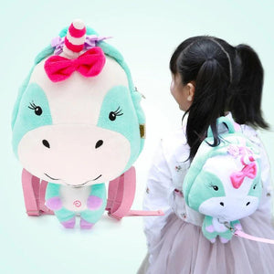 Baby Animals Backpack Anit-lost School Bag for Boys Girls Mini Cartoon Kindergar