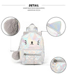 Kids Mini Cat Backpack for Girls Kindergarten Bookbag Laser Cartoon Pack