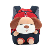 3D Dog Plush Toy Backpack for Kids, Kindergarten School Bag, 10 Inch Bookbag