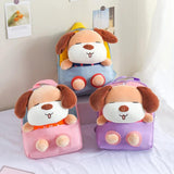 3D Dog Plush Toy Backpack for Kids, Kindergarten School Bag, 10 Inch Bookbag