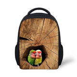 Bird Printing Children Backpack for Baby Girls Animal Kids Pack Mochila