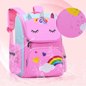 Cartoon Unicorn Student School Backpack for Teen Girls Kids