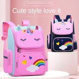 Cartoon Unicorn Student School Backpack for Teen Girls Kids