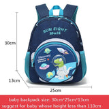 3D Cartoon Preschool Backpack Waterproof Nylon Baby Bag 11 inch