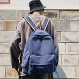 Canvas School Backpack Women's Large Capacity Travel Bag