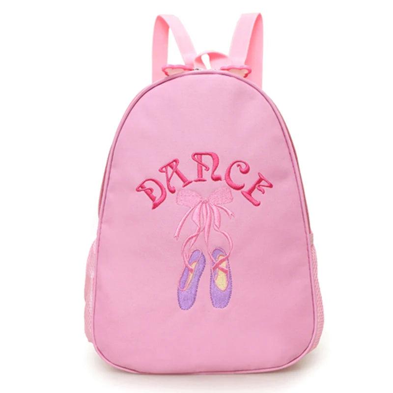 Pink Child Ballet Bag Kids Cavans Dance Bags Lovely For Dance Ladies Girls