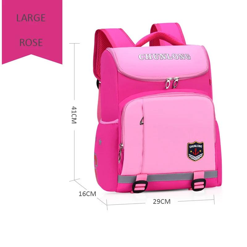 Large Kids School Backpack Lightweight Polyester Boys Girls Rucksack 6397-L