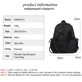 Solid High Nylon Ladies Backpack Anti Theft Backpack