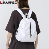 Solid High Nylon Ladies Backpack Anti Theft Backpack