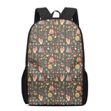 Funny Fox Floral Backpack Chidlren's Schoolbag for Kids