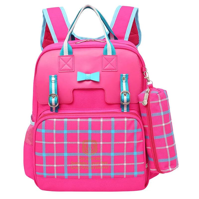 Waterproof Children School Bags for Girls Princess Kids Backpacks Set