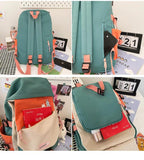 Canvas Anti-theft Shoulder Bag for Teenager Girls