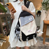 Canvas Anti-theft Shoulder Bag for Teenager Girls