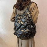 Winter Down Cotton School Bags for Teenager Travel Bag