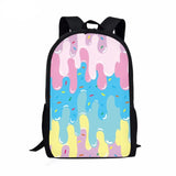 Summer Strawberry Ice Cream Waterproof Kids Backpack for School