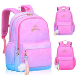 Girls Orthopedic School Backpack Kids Satchel Princess School Bag Mochila