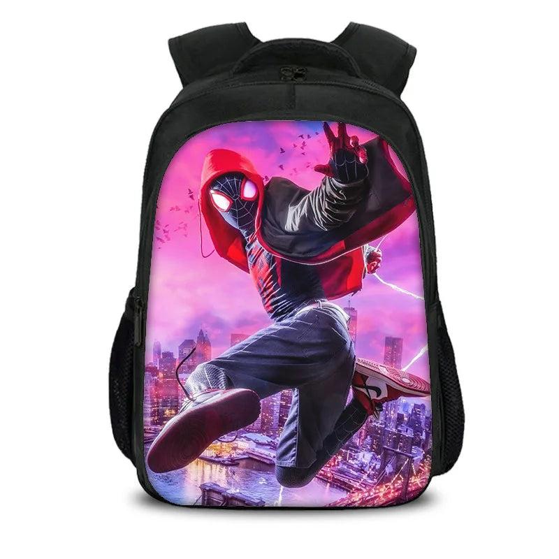 Spider-Man 3D Waterproof Schoolbag Teenagers Student Backpack Travel Bag