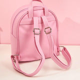 LED Light 3D Candy Jelly Leather Backpack Kids Bag