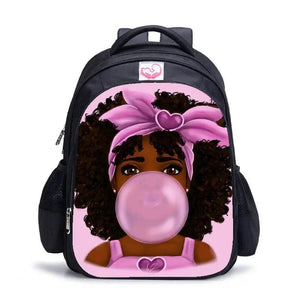 African Girl 16 Inch Backpack 3D Print School Bookbag Travel Laptop Daypack