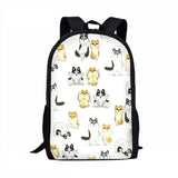 Funny Cartoon Husky School Bags for Kids Children Schoolbags with Animals