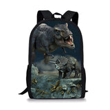 Dinosaur Style Schoolbag Student Backpack Waterproof Bag