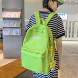 Nylon Backpack Women's Bag Large Capacity Schoolbags for Girls