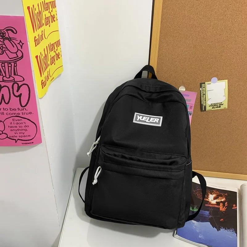 Nylon Backpack Women's Bag Large Capacity Schoolbags for Girls