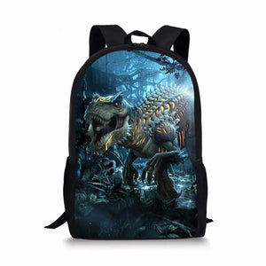 Dinosaur Pattern School Backpacks for Kids